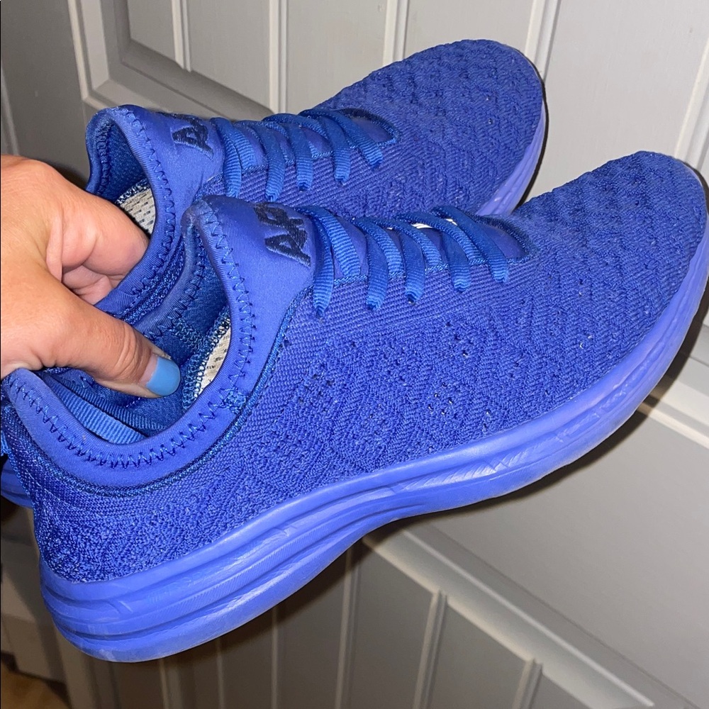 APL techloom Royal Blue Knit Sneakers